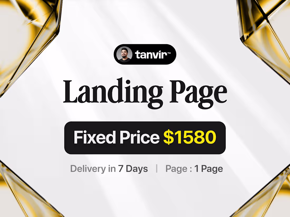 Cover image for Landing Page with Framer