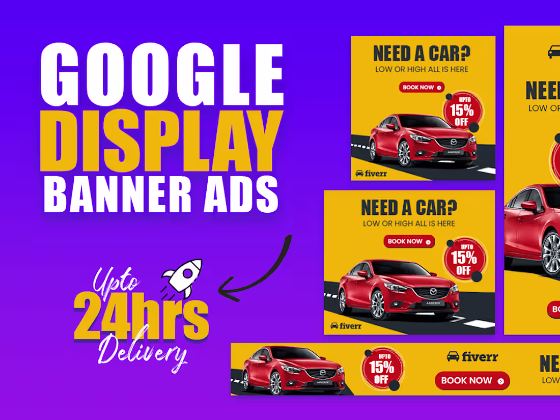 Cover image for I will design your google banner ads, web banner, gif animation