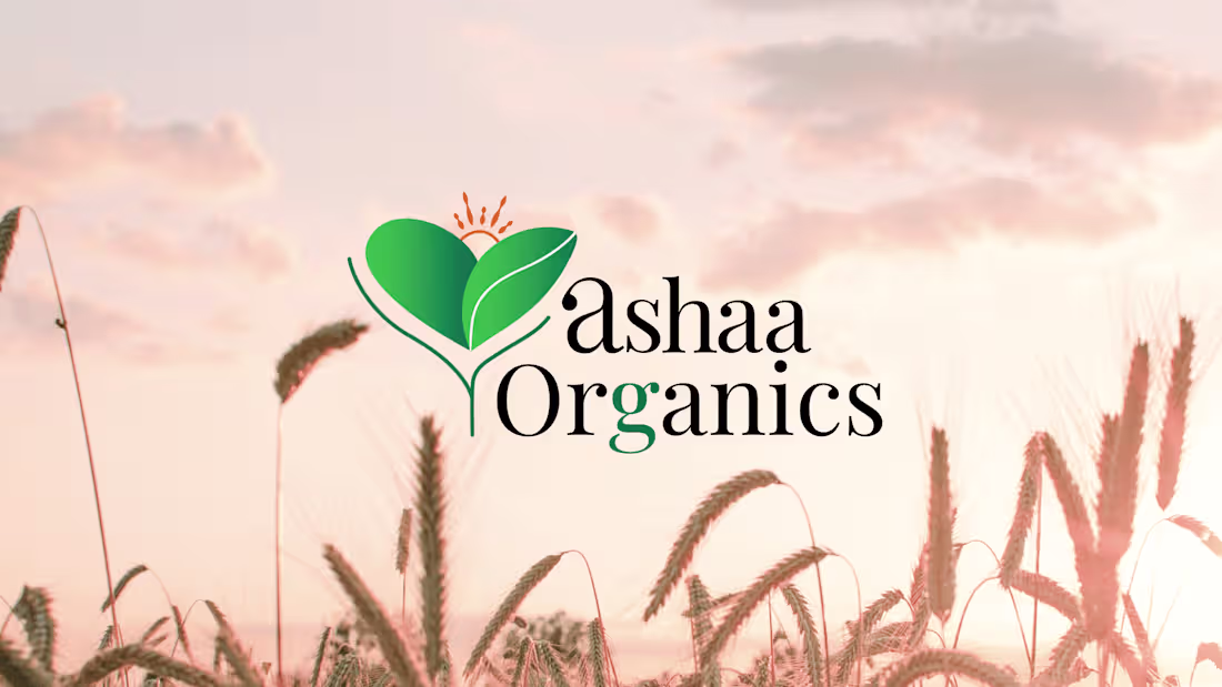 Cover image for 🌱Brand Identity Design: Ashaa Organics