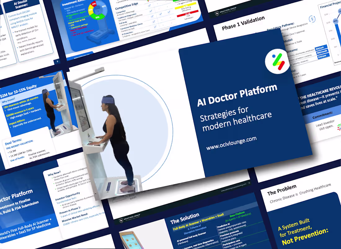 Cover image for AI Medical Device Pitch Deck