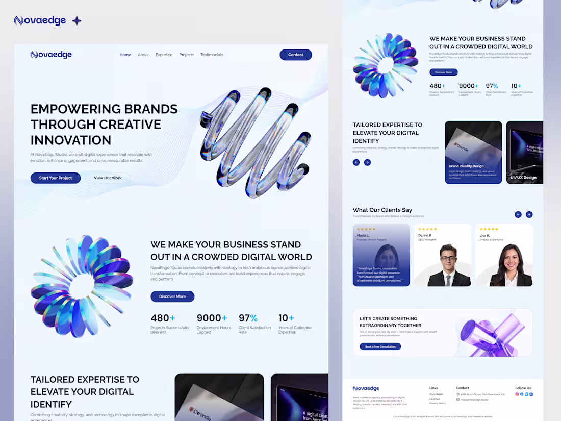 Cover image for NovaEdge Studio | Strategic Digital Experience & Design Agen...