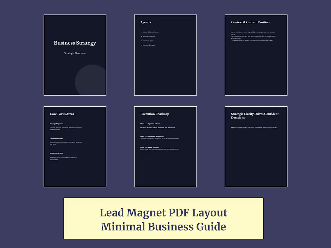 Cover image for Lead Magnet PDF Design —