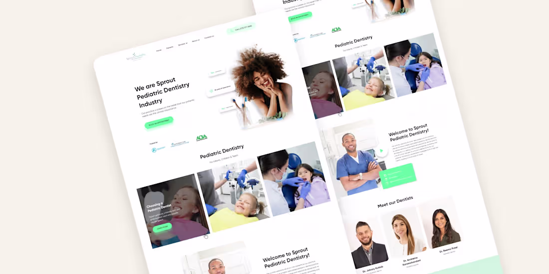 Cover image for 🦷 Dental Clinic | Informational Website Design