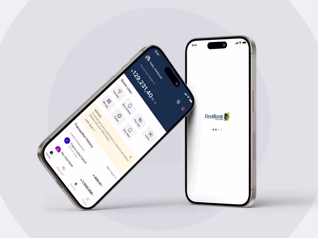 Cover image for First Bank UI redesign