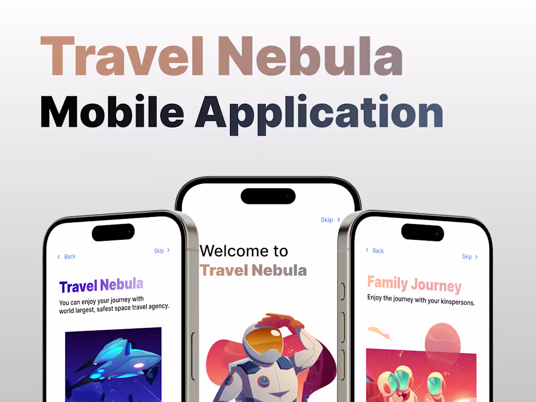 Cover image for Travel Booking Mobile Application UI Design