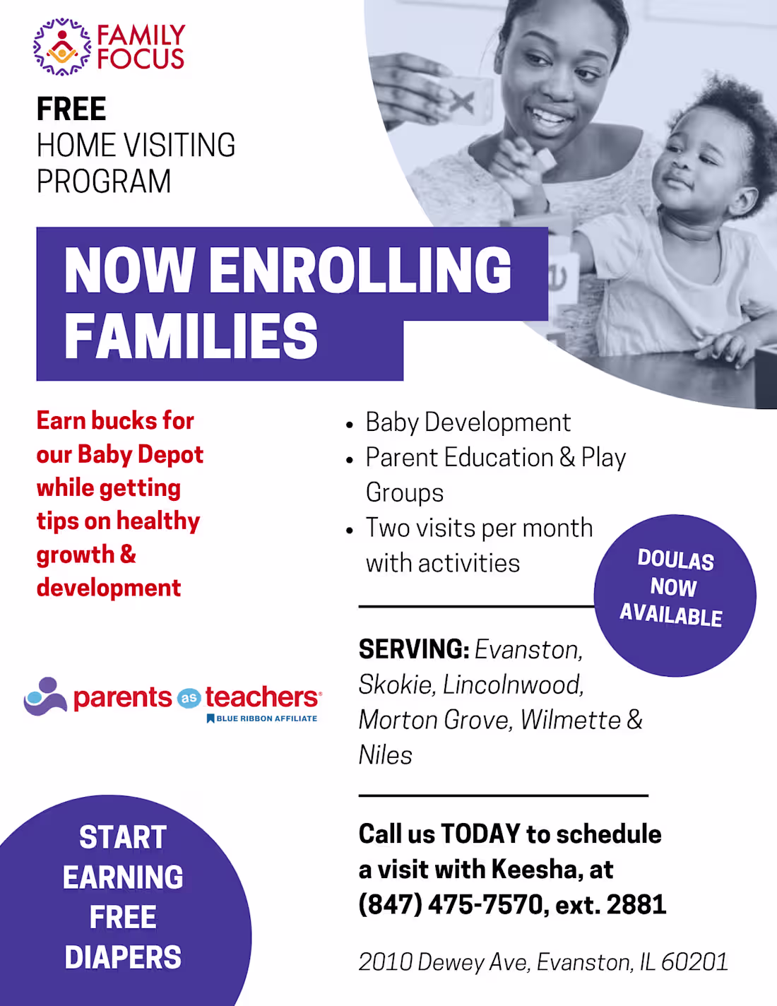 Cover image for Flyer Design (Family Focus Evanston)