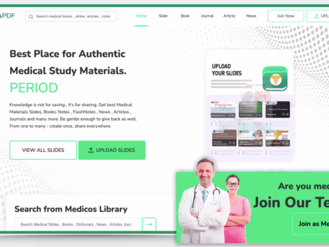 Cover image for Medicos Pdf :Get Medical Book, - Apps on Google Play