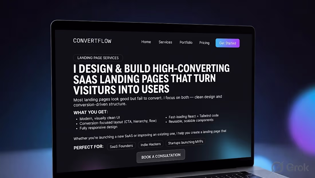 Cover image for High-Converting SaaS Landing Page (Design + Development)