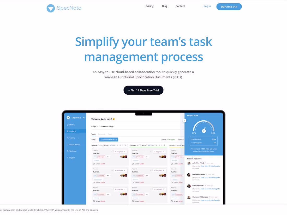 Cover image for Specnota