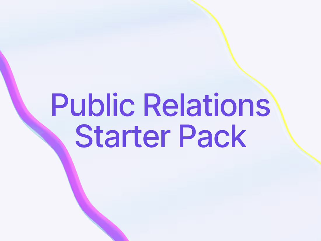 Cover image for Public Relations Starter Pack