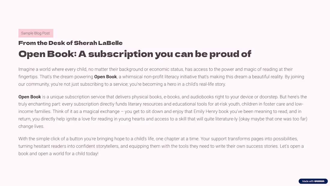 Cover image for Blog Post for a non-profit