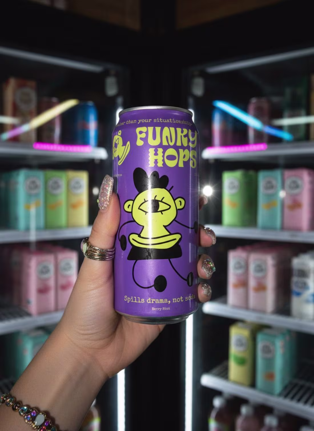Cover image for Funky Hops is a rebellious Gen Z soda brand that challenges ...