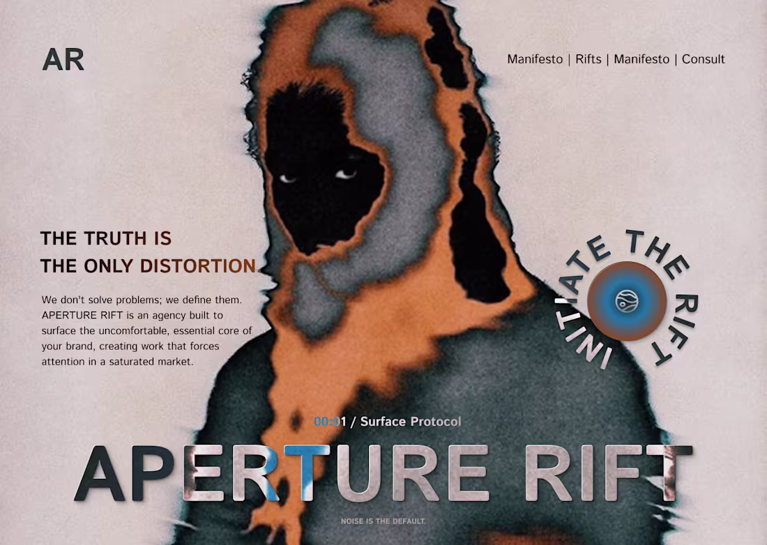 Cover image for 17/ 30: APERTURE RIFT Hero. The challenge: Design a hero tha...