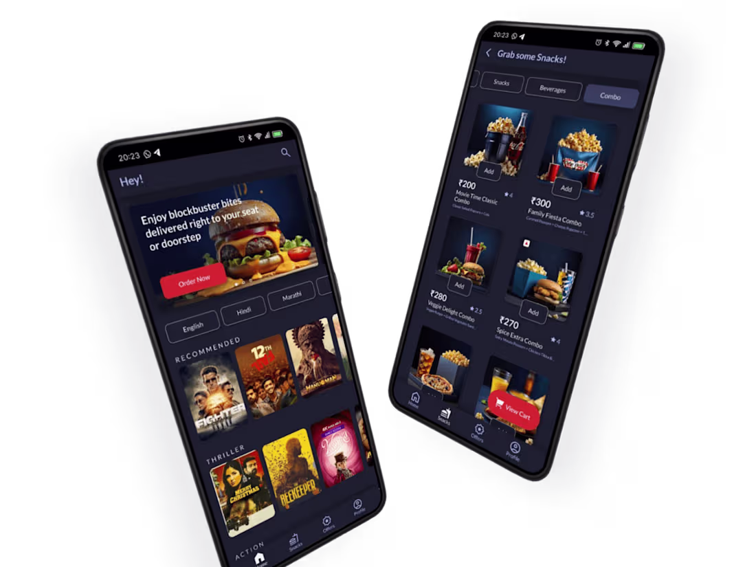 Cover image for Mobile App Design for Cinemax :: Behance