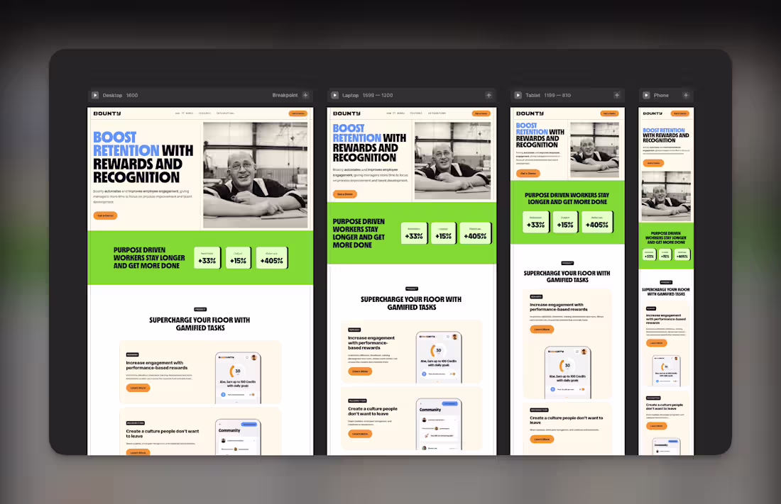 Cover image for Figma to Framer Website Development - Bounty AI (Landing Page)
