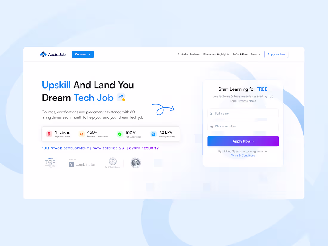 Cover image for AccioJob Main Landing Page