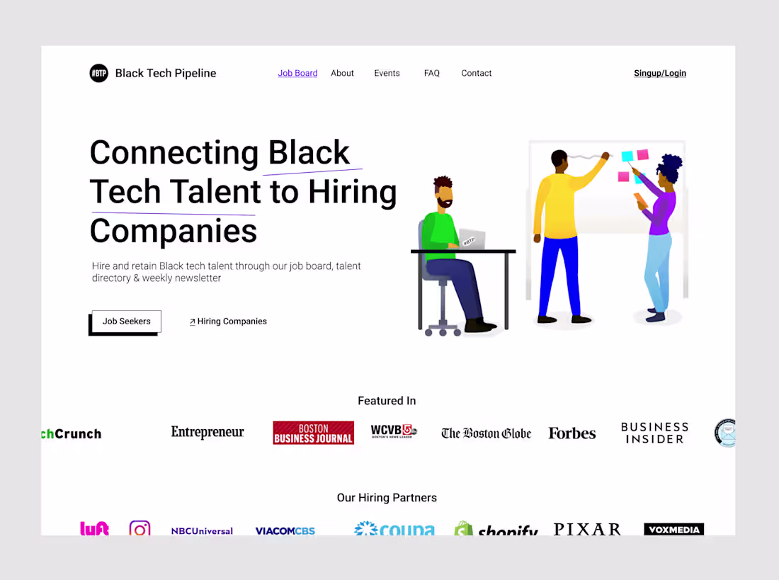Cover image for Recruiting website modern redesign 