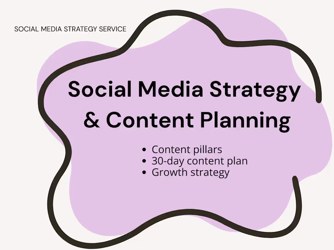 Cover image for Social Media Strategy & 30-Day Content Plan