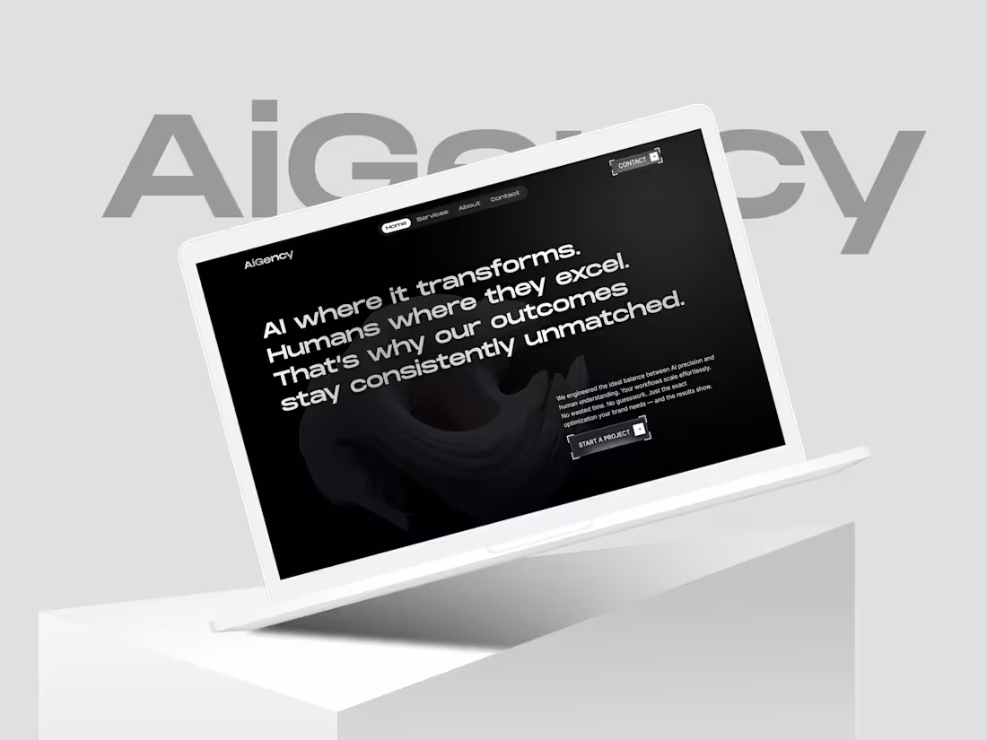 Cover image for Agency Landing Page