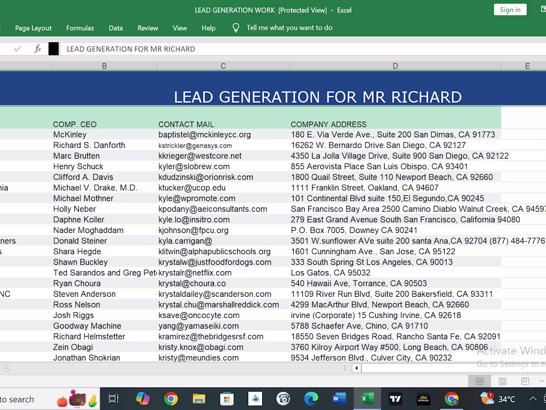 Cover image for Leads generation 