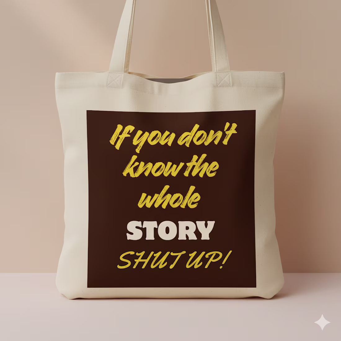 Cover image for If you don’t know the whole story... This design came from a...