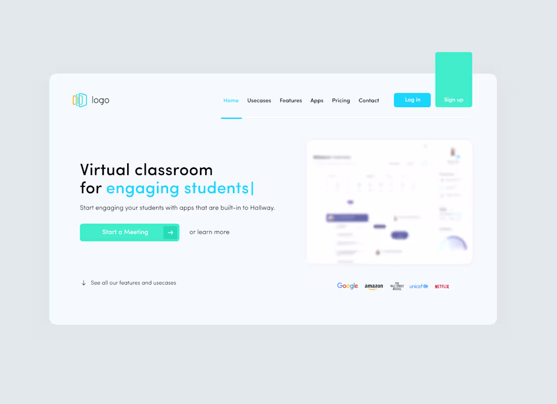 Cover image for virtual classroom hero section