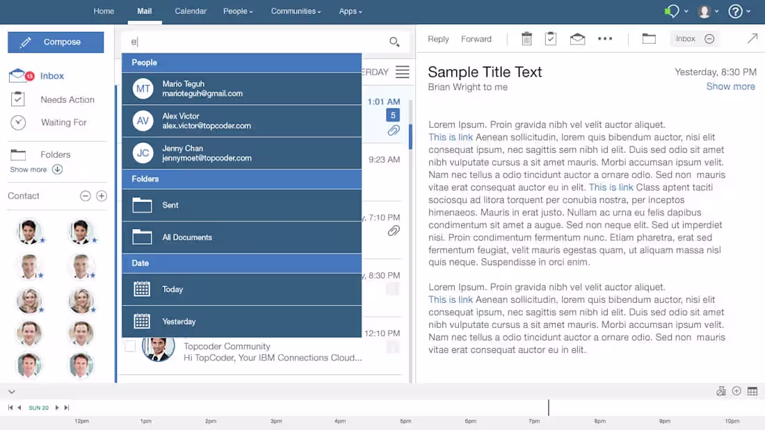 Cover image for Enterprise Email Application (via Topcoder) 