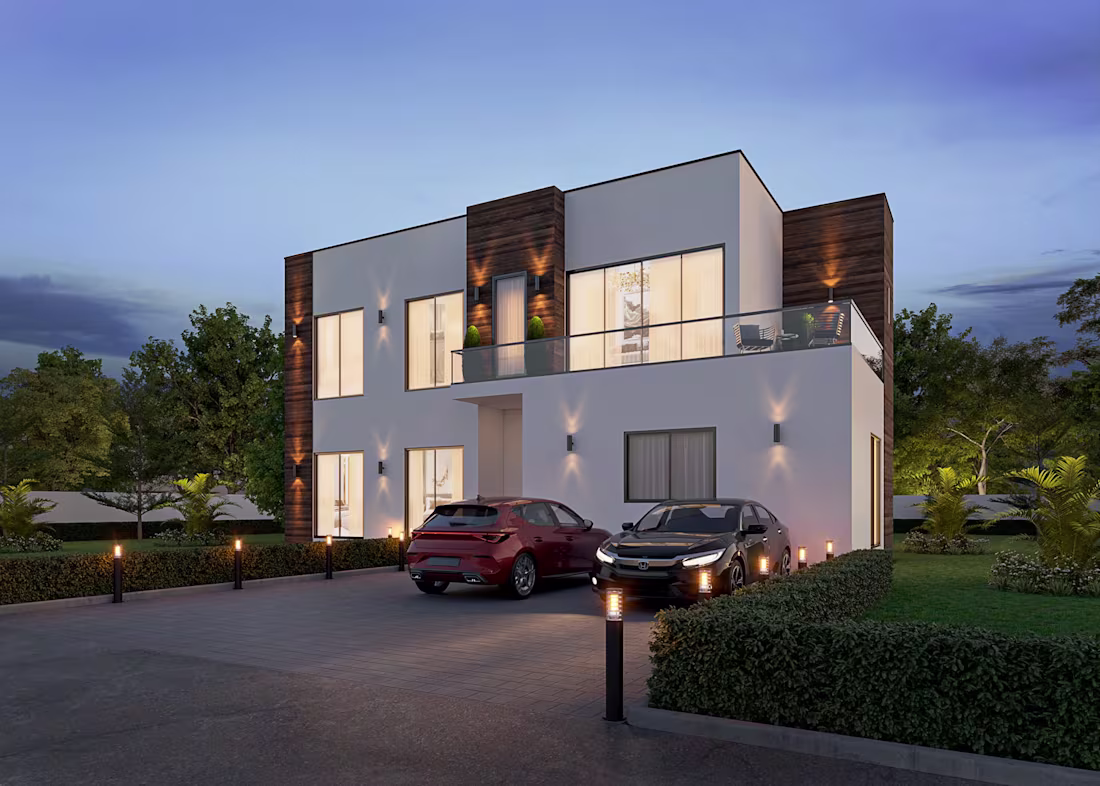 Cover image for Modern House Exterior Rendering & Problem-Solving Visualization