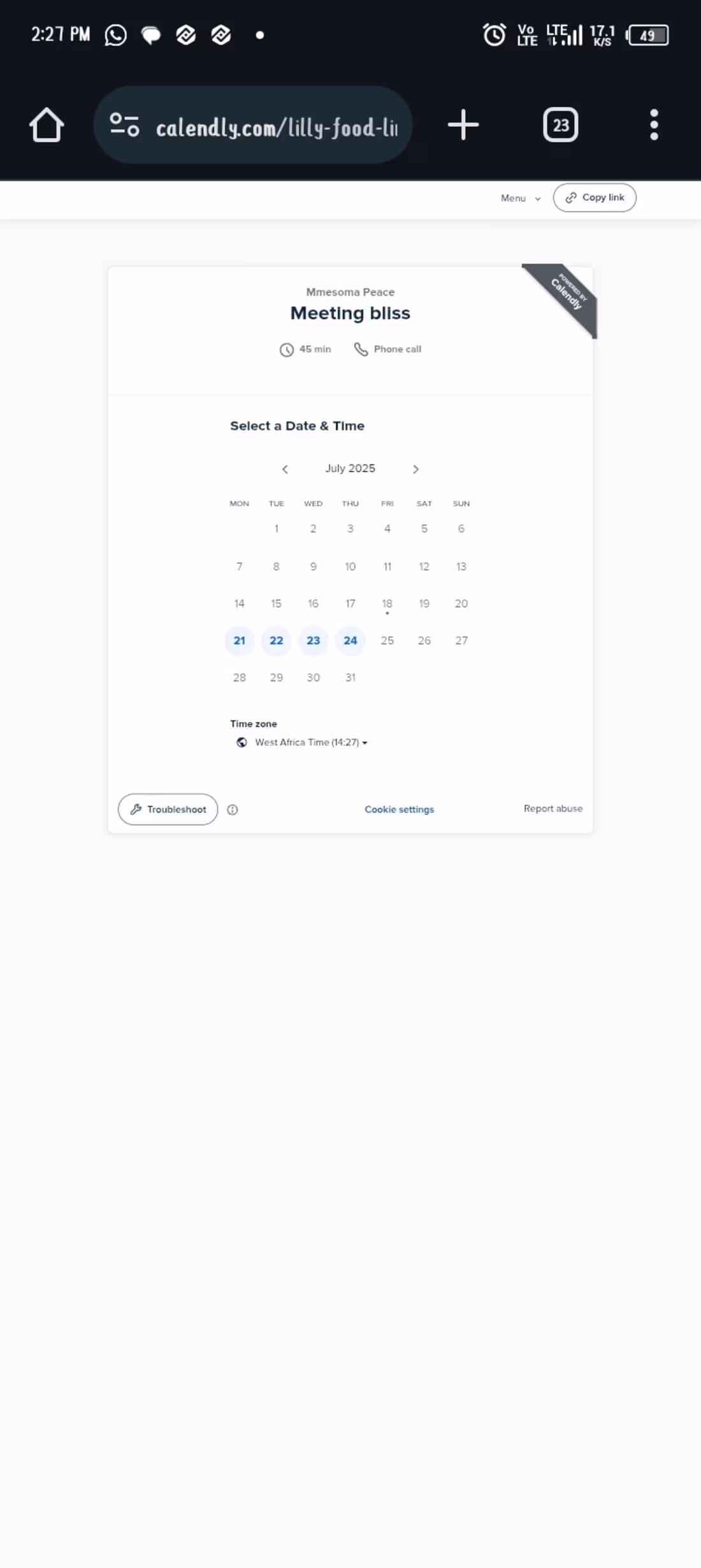 Cover image for SET UP CALENDLY BOOKING PAGE FOR SCHEDULING 