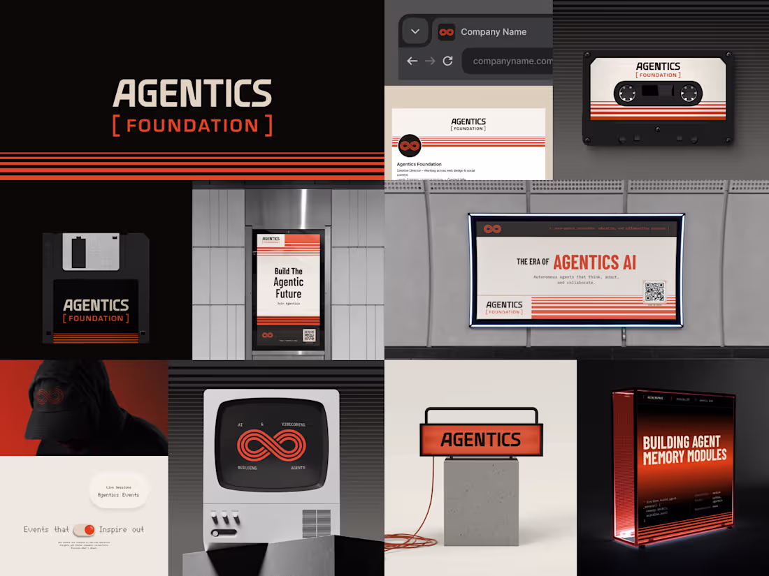 Cover image for Retro-Futuristic Identity Design for Agentic AI