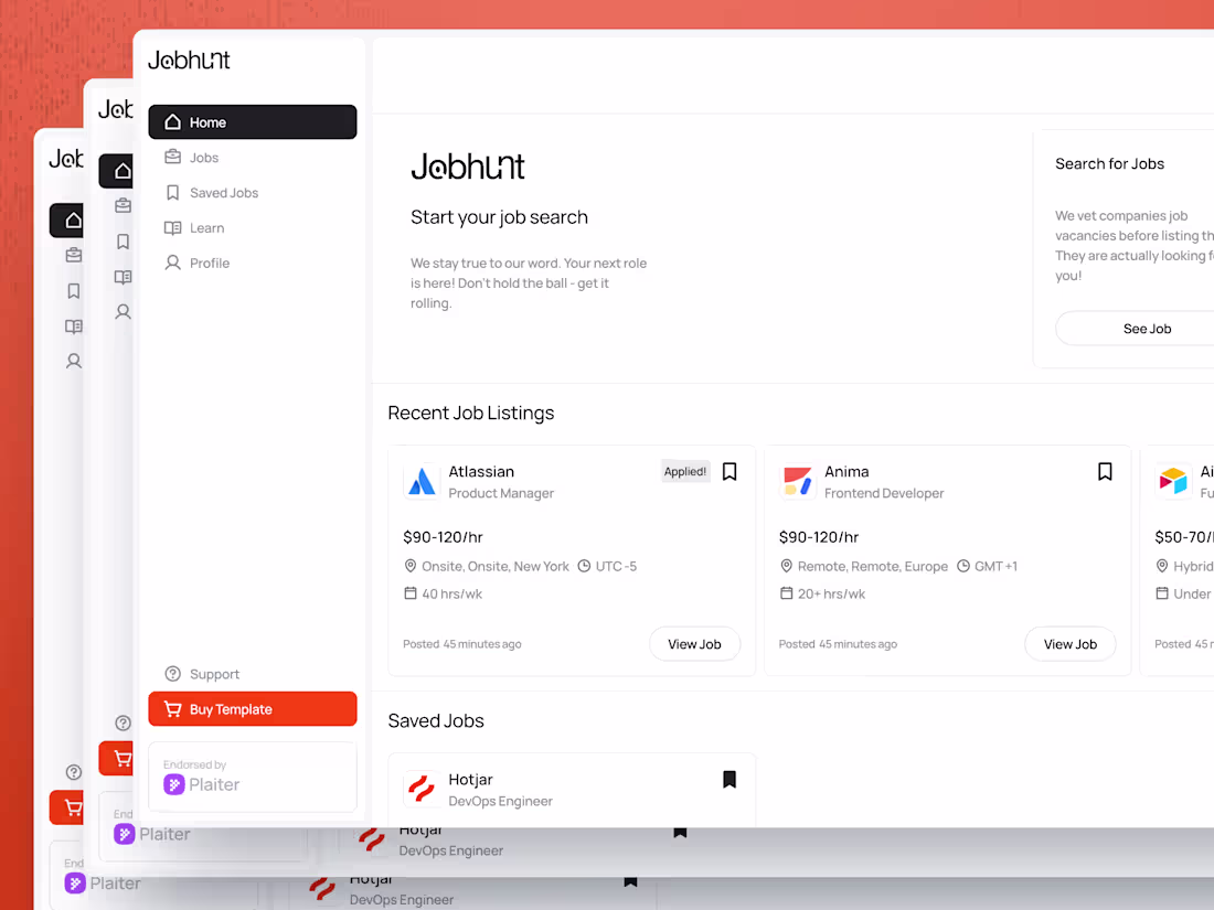 Cover image for Jobhunt: A Modern Job Board Template