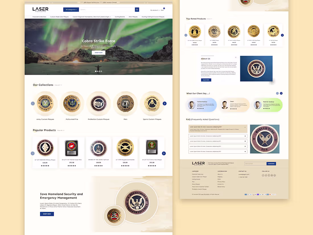 Cover image for Laser Pics & Gifts Website