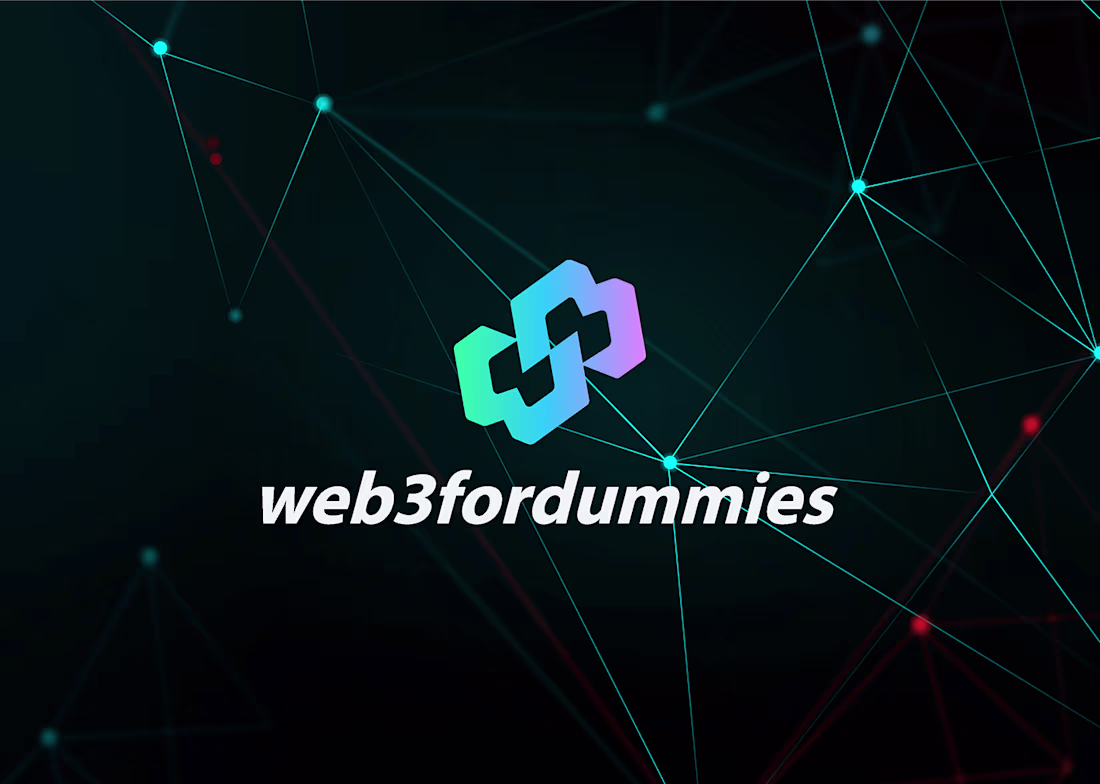 Cover image for Web3fordummies Logo for education