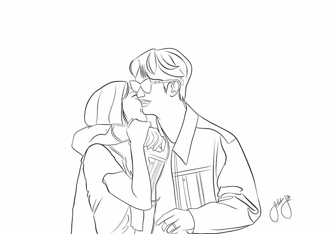 Cover image for Line art illustrations 