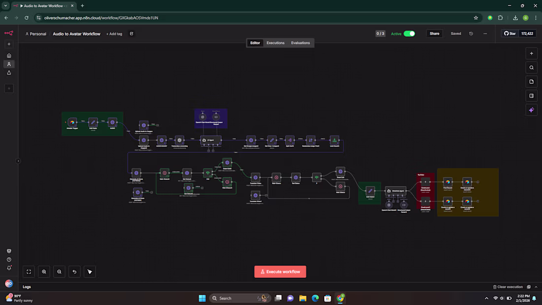 Cover image for Audio-to-Video Content Pipeline Plastic Surgery Clinic (Germany)