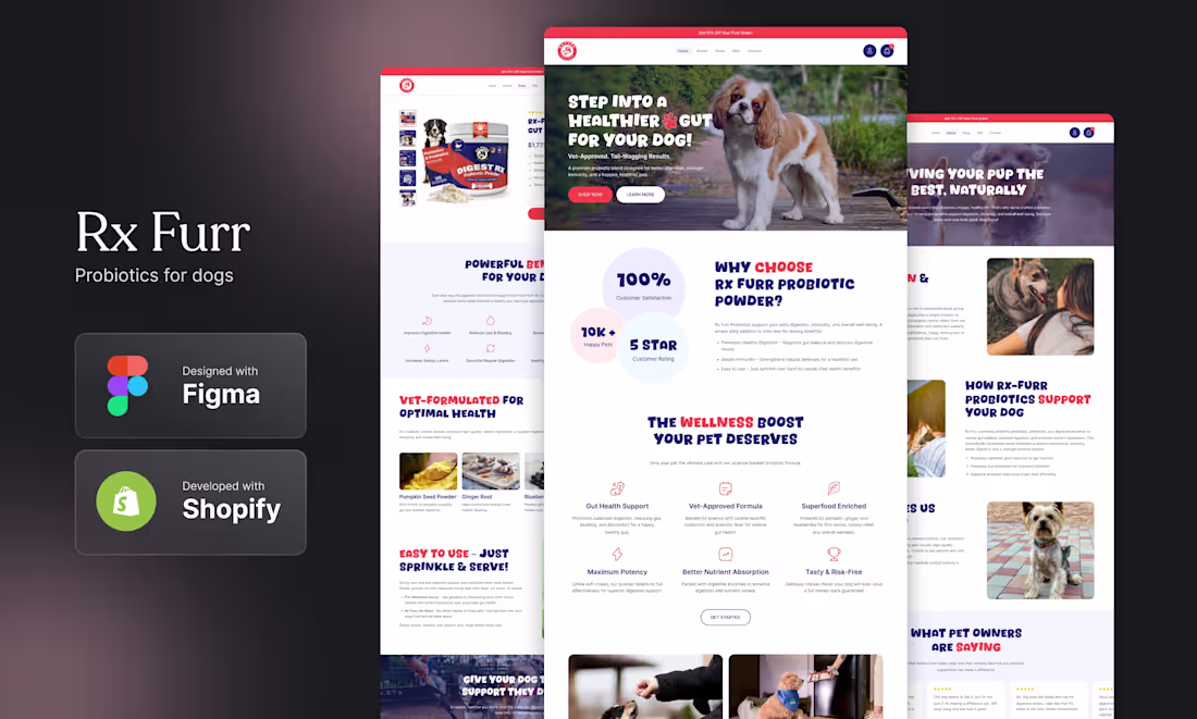 Cover image for Shopify Store Redesign & Development for Rx Furr