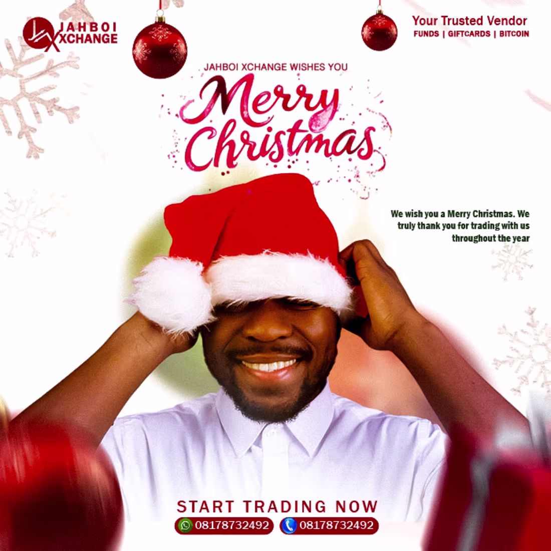 Cover image for Merry Christmas Flyer Design for Jahboi Xchange 