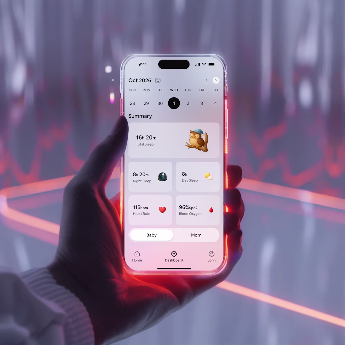 Cover image for 👶 Baby Monitoring App Design Becoming a parent is joyful — ...