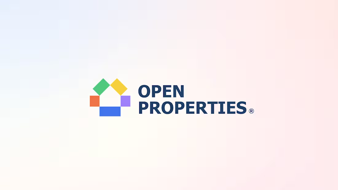 Cover image for Open Properties is a brand identity project created for a re...