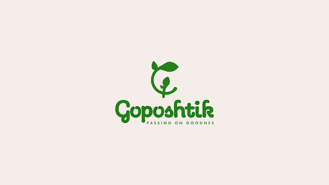 Cover image for Goposhtik,Grocery Brand identity design, Logo