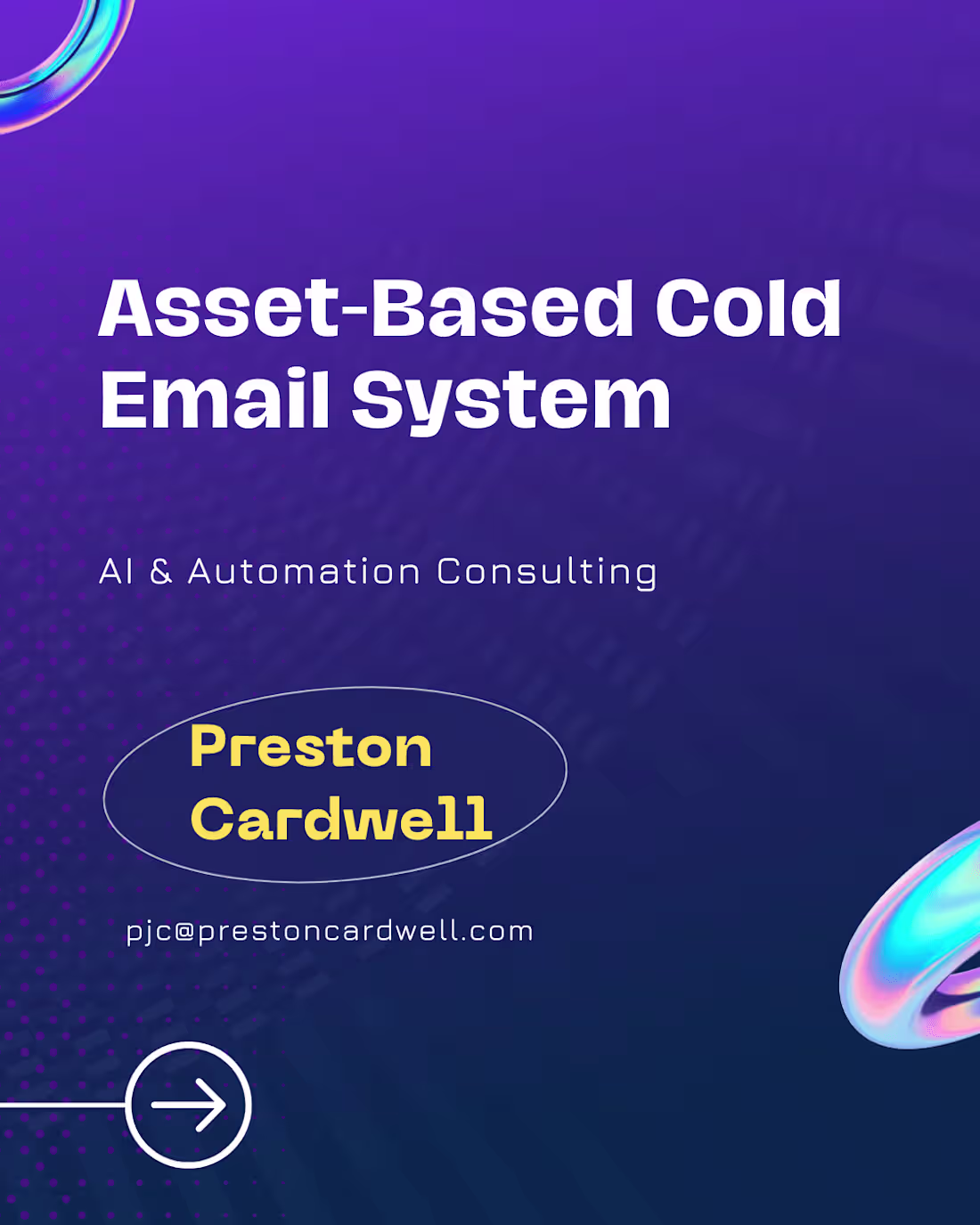 Cover image for Asset-Based Cold Email System