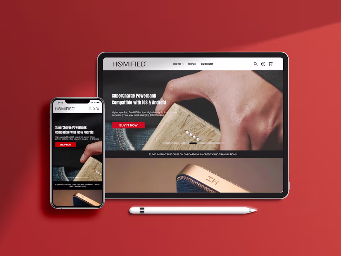 Cover image for E-commerce Website | Custom UI/UX Project 