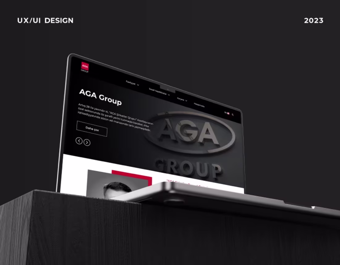 Cover image for AGA Group Website Design