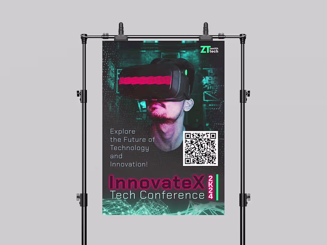 Cover image for Tech Conference Poster :: Behance