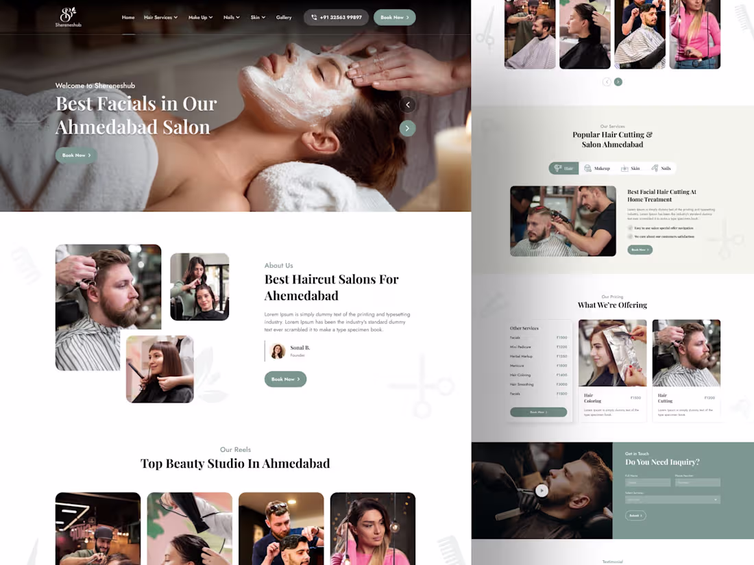 Cover image for Sherene’s hub Unisex Salon - Best Salon in Ahmedabad