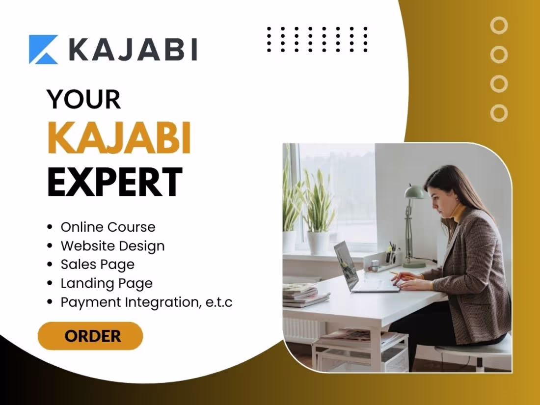 Cover image for Kajabi Expert - Website Design, Landing page & Online course 
