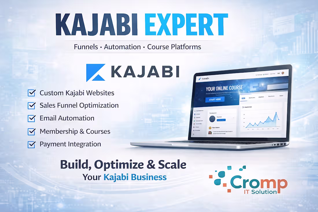 Cover image for Kajabi Expert | Funnels, Automation