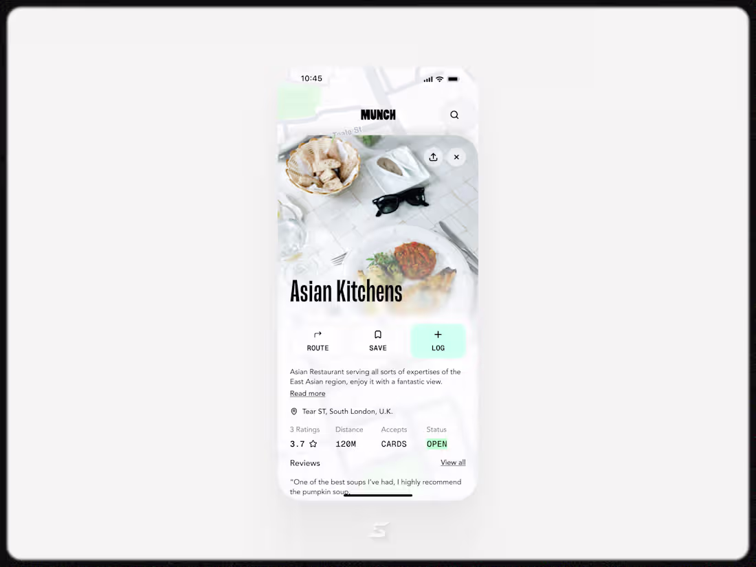 Cover image for Foodspot Details Mobile Screen.