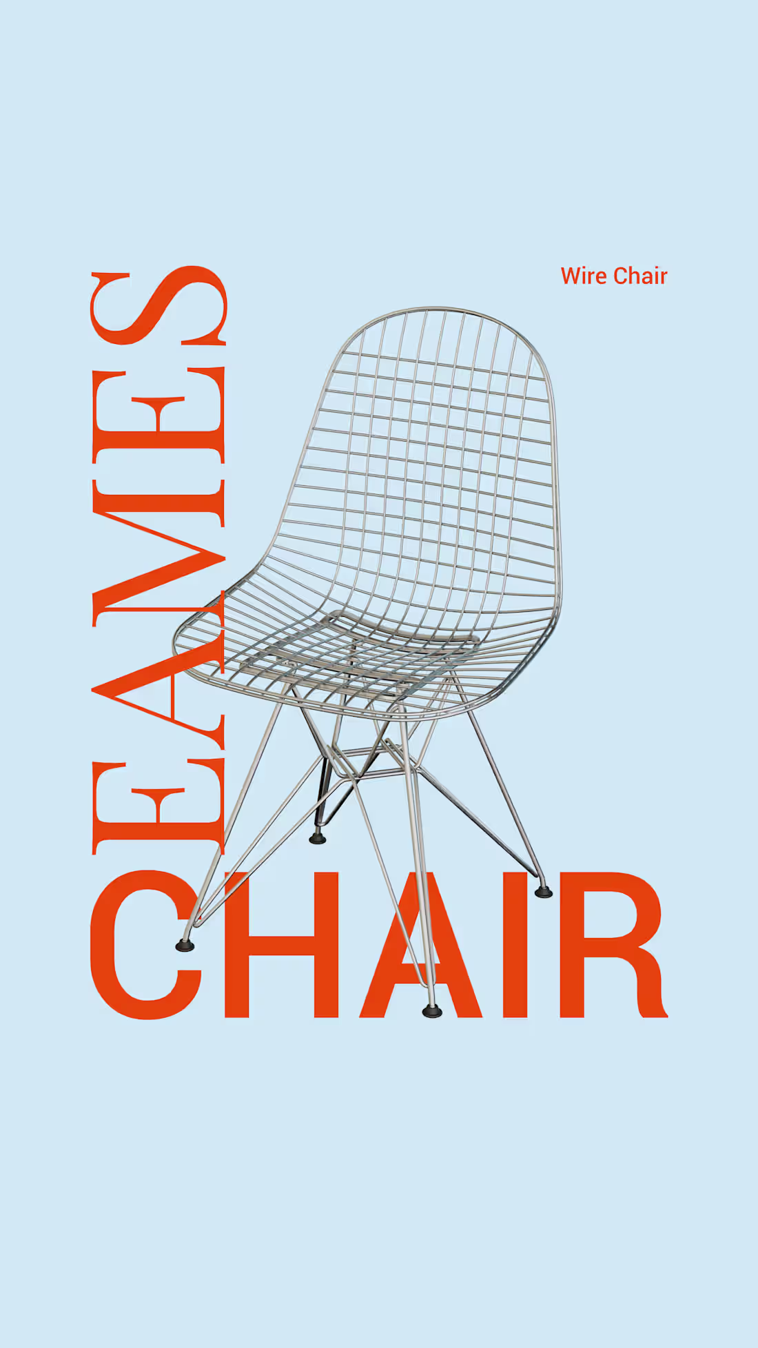 Cover image for Poster design for Eames Chair