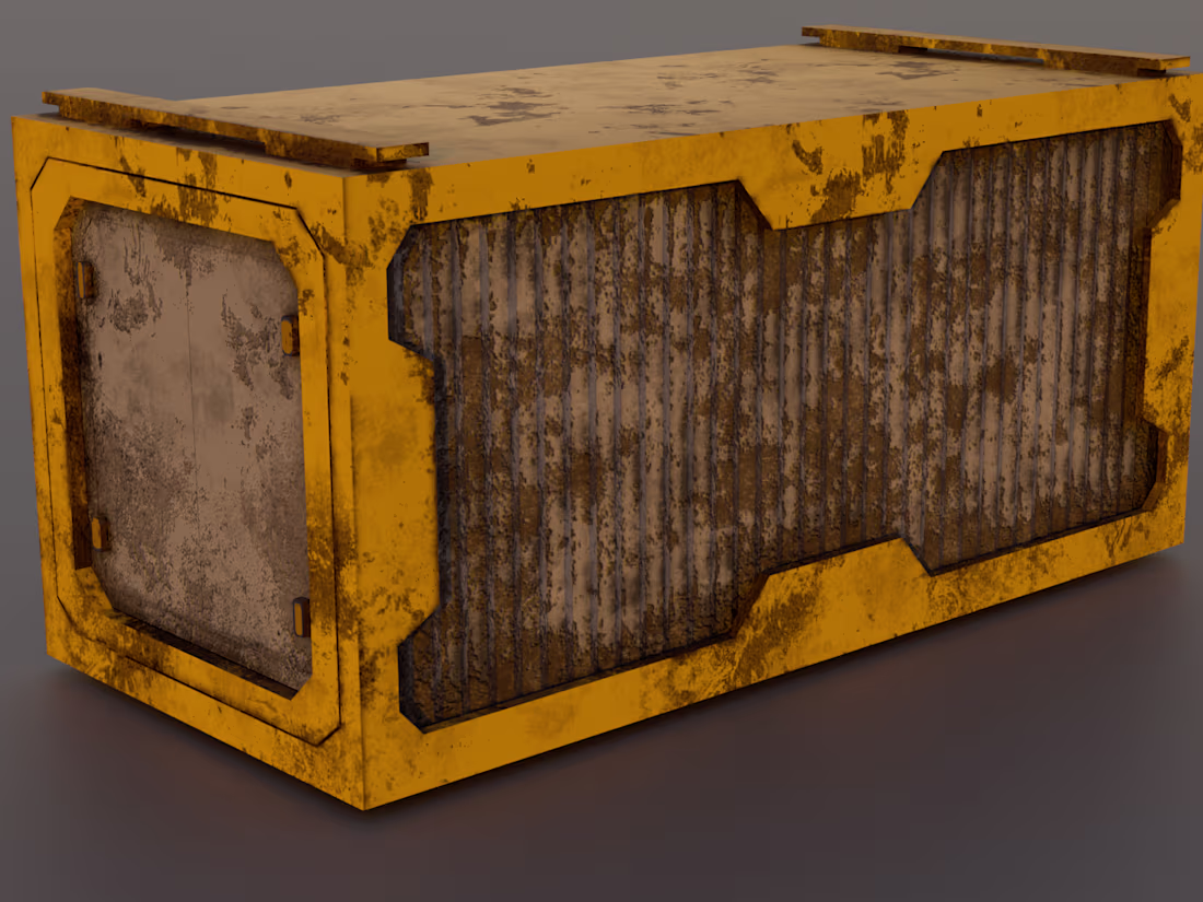 Cover image for Game-Ready Sci-Fi Storage Container(PBR, Optimized)